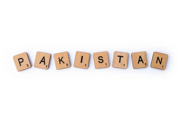 Het woord Pakistan — Stockfoto