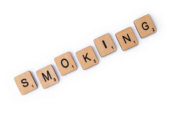 Ordet Rökning — Stockfoto