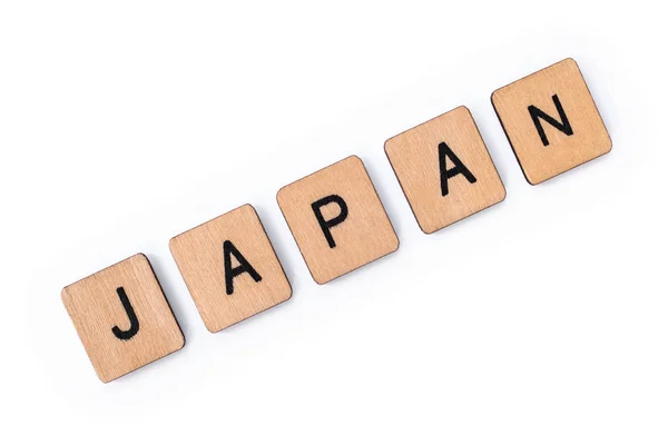 Het woord Japan — Stockfoto