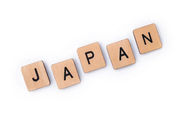 Słowo Japonia — Zdjęcie stockowe