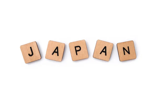 Het woord Japan — Stockfoto