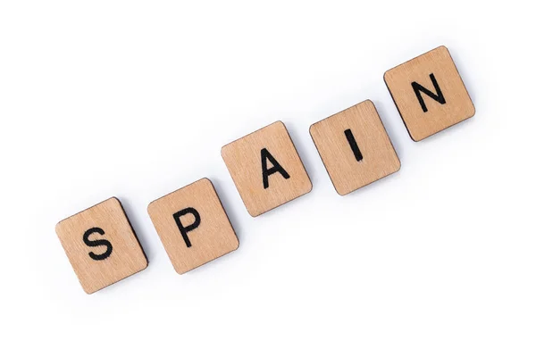The word SPAIN — Stock Photo, Image