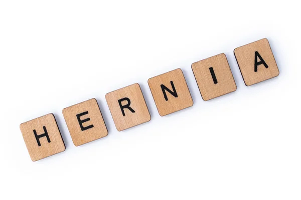 The word HERNIA — Stock Image The word HERNIA Stock Image