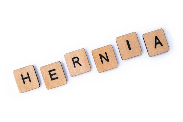 The word HERNIA — Stock Image The word HERNIA Royalty Free Stock Images