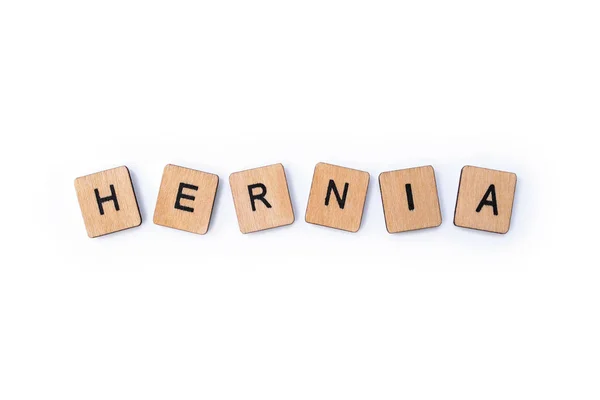 The word HERNIA — Stock Image The word HERNIA Stock Picture