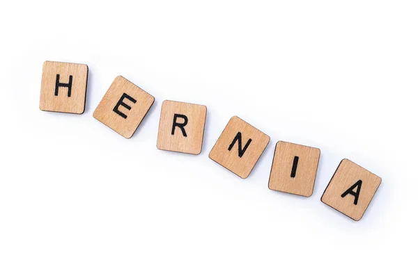 The word HERNIA — Stock Image The word HERNIA Stock Picture
