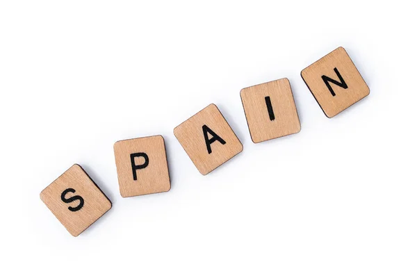 The word SPAIN — Stock Photo, Image