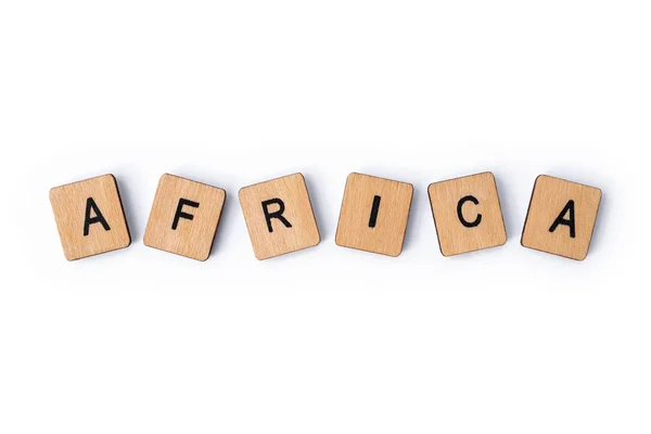 Het woord Afrika — Stockfoto