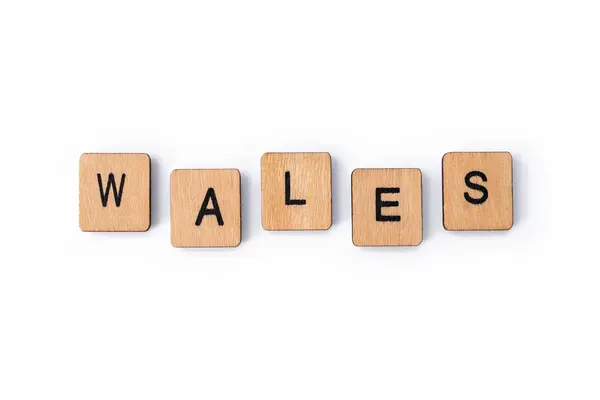 Slovo Wales — Stock fotografie
