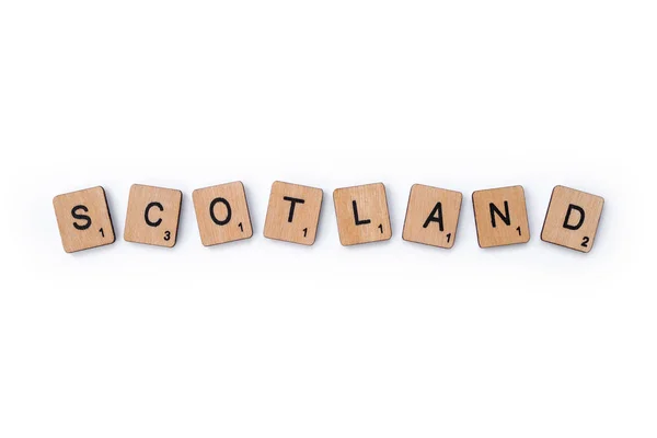 Kelime İskoçya — Stok fotoğraf