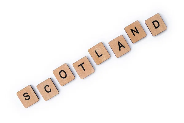 Слово Шотландія — стокове фото