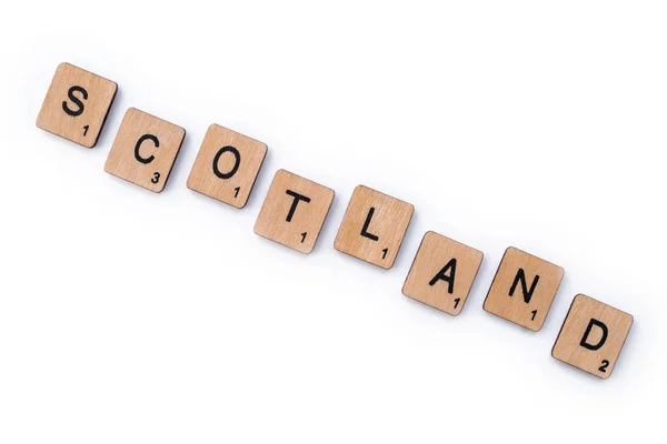 Η λέξη Σκωτία — Φωτογραφία Αρχείου