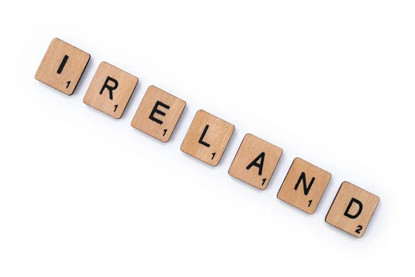 Het woord Ierland — Stockfoto