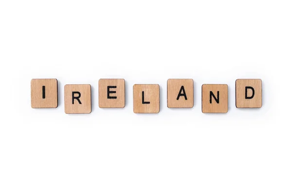 Het woord Ierland — Stockfoto