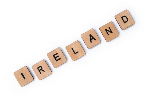 A palavra IRLANDA — Fotografia de Stock