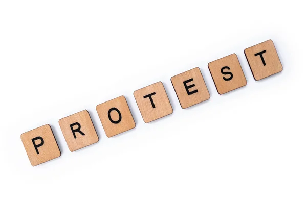 La palabra PROTEST — Foto de Stock