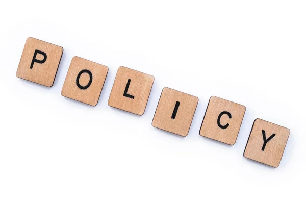 The word POLICY — Stock Photo, Image