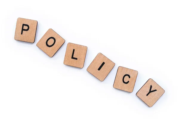 The word POLICY — Stock Photo, Image
