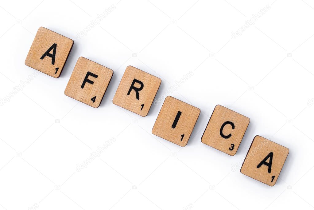 The word AFRICA