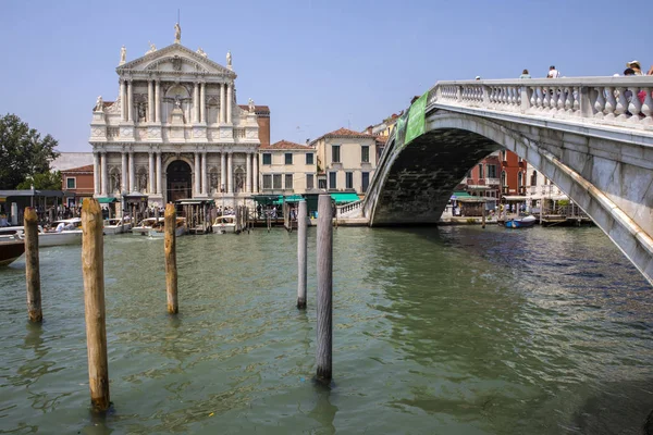 Grand Canal and Scalzi Bridge in Venice — Stock Photo, Image