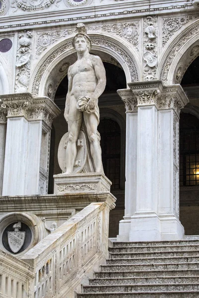 Mars Statue at the Giants Staircase in Venice