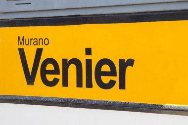 Venedik 'teki Murano Venier Feribot Terminali