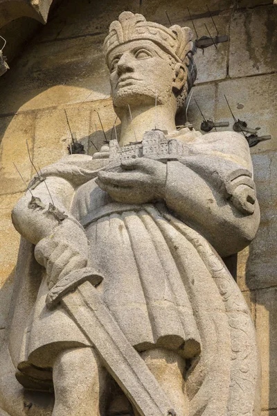 Escultura do rei Harold na Abadia de Waltham — Fotografia de Stock