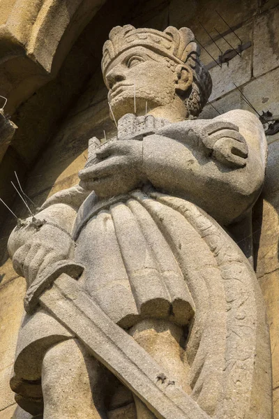 Ο βασιλιάς Χάρολντ Γλυπτική στο Waltham Abbey — Φωτογραφία Αρχείου