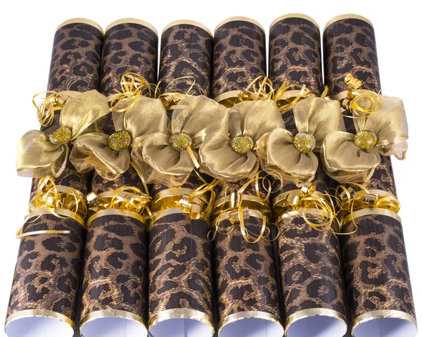 Animal Print Crackers Crăciun — Fotografie, imagine de stoc