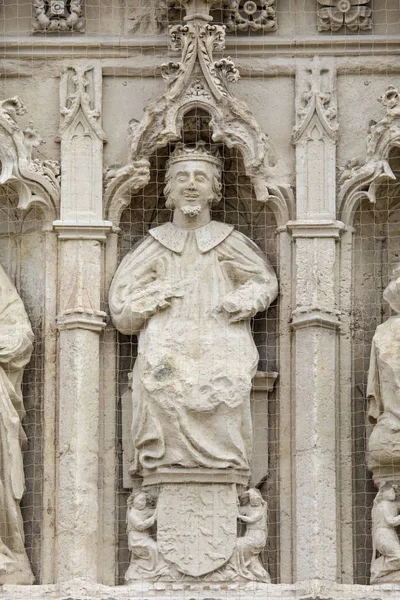 Sculpture extérieure à la cathédrale d'Exeter — Photo