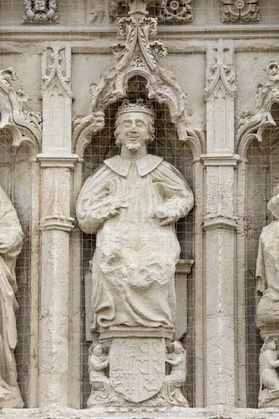 Scultura esterna nella Cattedrale di Exeter — Foto Stock