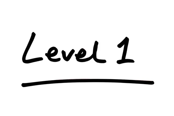 Level Handwritten White Background — Stock Photo, Image