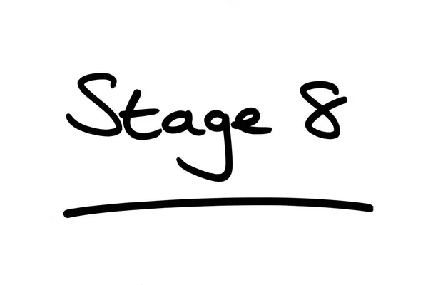 Stage Handwritten White Background — Stock Photo, Image