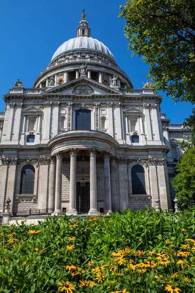 London Storbritannien Juni 2020 Över Den Historiska Pauls Cathedral Med — Stockfoto