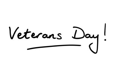 Gaziler Günü 'nün beyaz arka planda el yazısı.