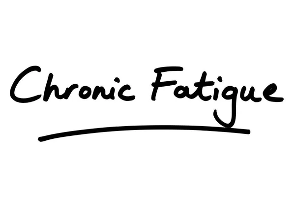 Chronic Fatigue Handwritten White Background — Stock Photo, Image