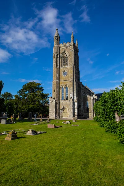 Vue Tour Église Holy Trinity Depuis Les Environs Dans Ville — Photo