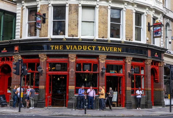 Londen Verenigd Koninkrijk Augustus 2020 Uitzicht Buiten Het Viaduct Tavern — Stockfoto