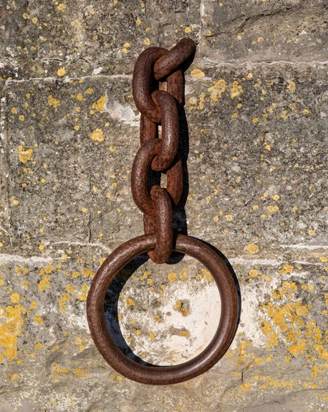 Una Gran Cadena Puerto Ciudad Caernarfon Norte Gales Reino Unido — Foto de Stock