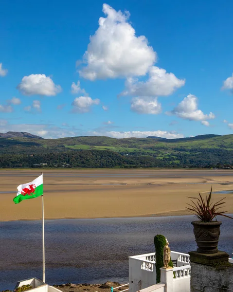 Portmeirion Wales September 2020 View Dwyryd Estuary Village Portmeirion North — 스톡 사진