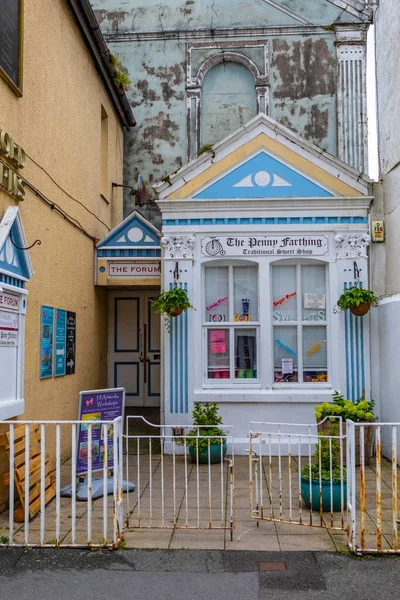 Beaumaris Wales September 2Nd 2020 External Old Fashioned Sweet Shop — 스톡 사진