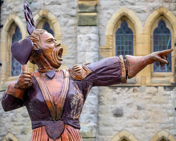 Llandudno Gales Septiembre 2020 Una Estatua Reina Los Corazones Personaje — Foto de Stock