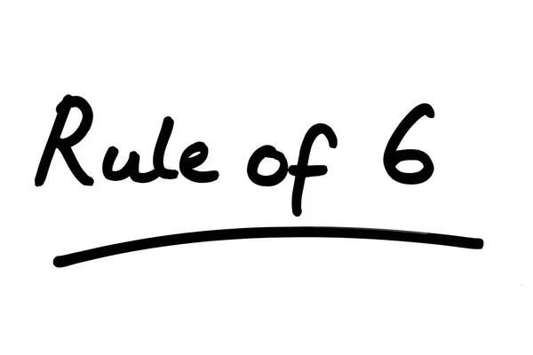 Rule Handwritten White Background — Stock Photo, Image