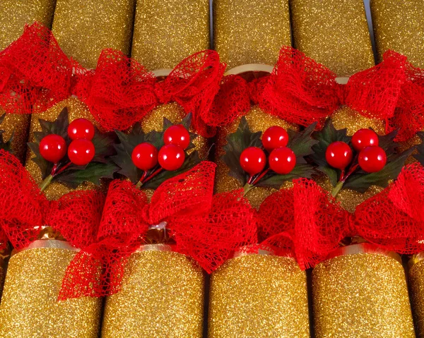 Estúdio Tiro Tradicional Natal Crackers — Fotografia de Stock