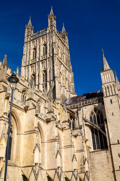 Ngiltere Nin Gloucester Kentindeki Tarihi Gloucester Katedrali Manzarası — Stok fotoğraf