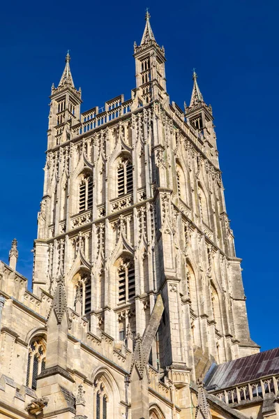 Gloucester Ngiltere Deki Tarihi Gloucester Katedrali Nin Kulesinin Manzarası — Stok fotoğraf