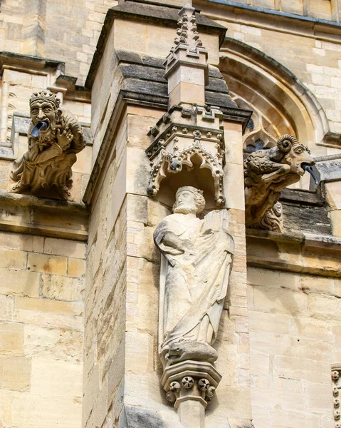 Sculture Gargoyle All Esterno Della Storica Cattedrale Gloucester Gloucester Regno — Foto Stock