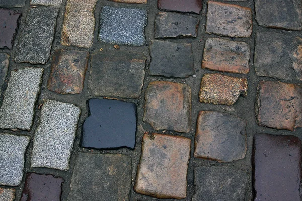 Eski cobblestones Close-Up — Stok fotoğraf