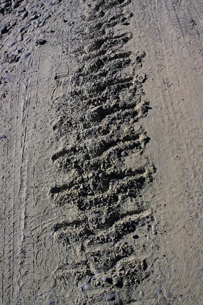 Spoor van de trekker van een crawler — Stockfoto