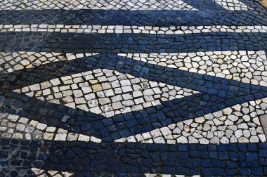 Geleneksel Portekiz taş mozaik kalcade